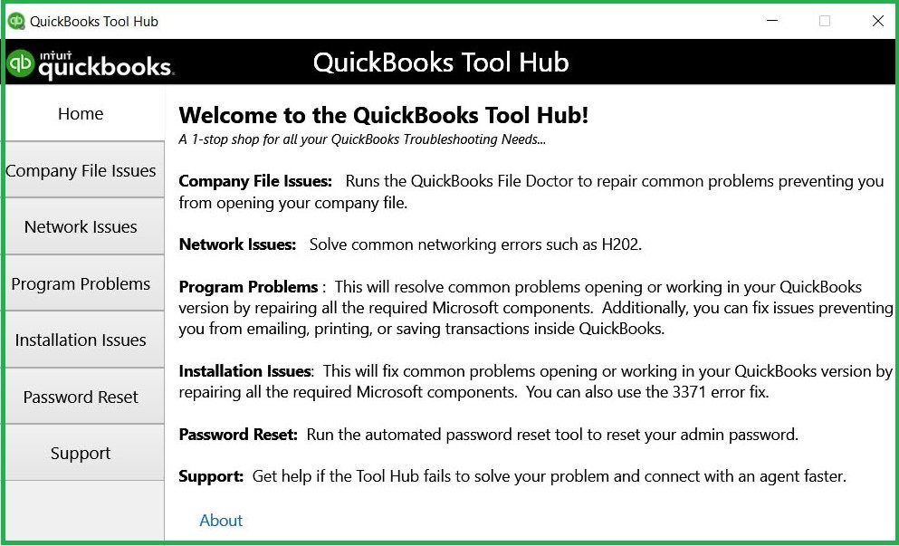 QuickBooks tool hub