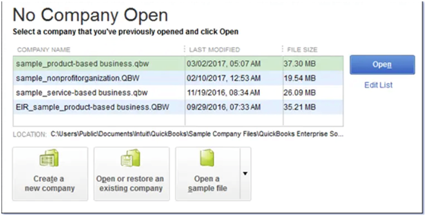 QuickBooks Application