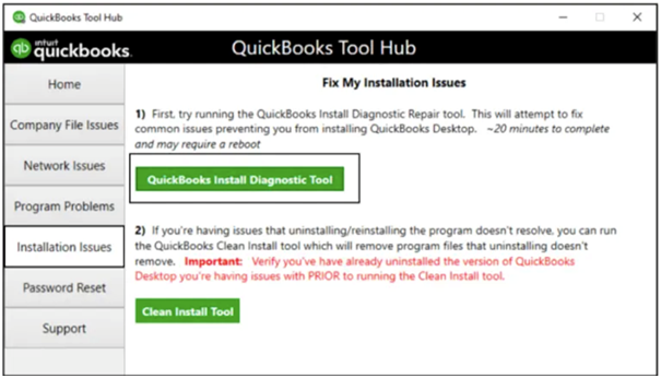 QuickBooks Install Diagnostic Tool