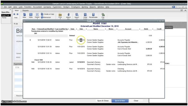 Audit Trail Work