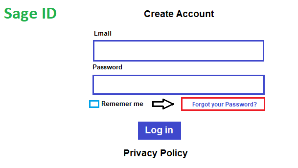 Create a New Sage ID Login