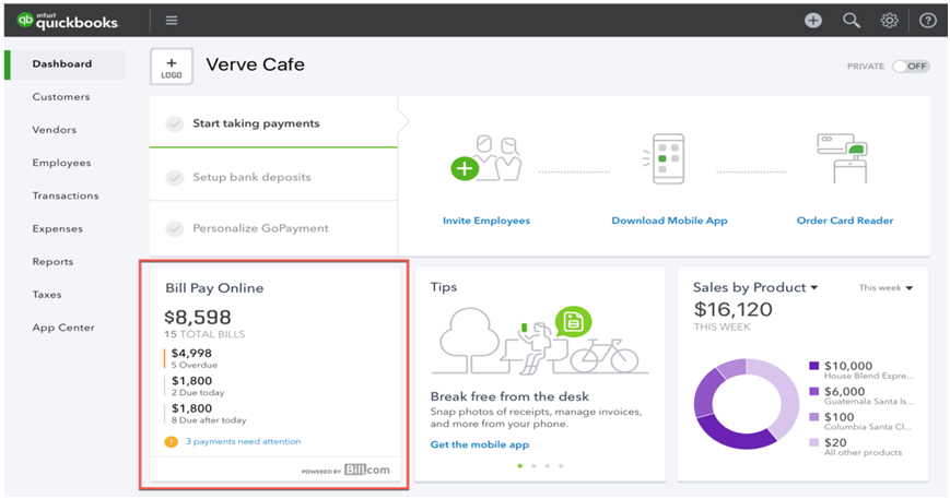 Bill in QuickBooks