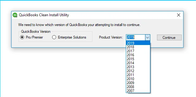 QuickBooks Clean Install Utility