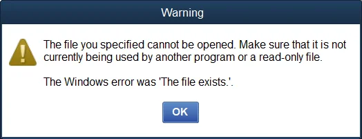 QuickBooks-Error-The-File-Exists