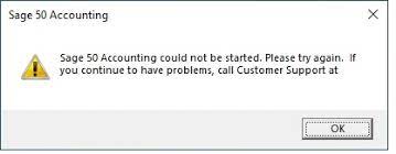 Sage 50 Wont Open 2019, 2020, 2021, 2022