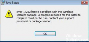 Sage Error 1721