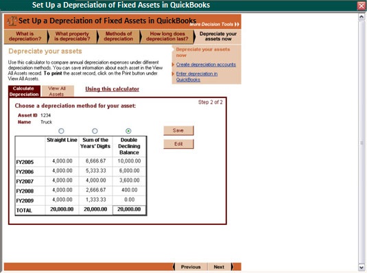 Set Up a Depreciation of Fixed Assets in QuickBooks