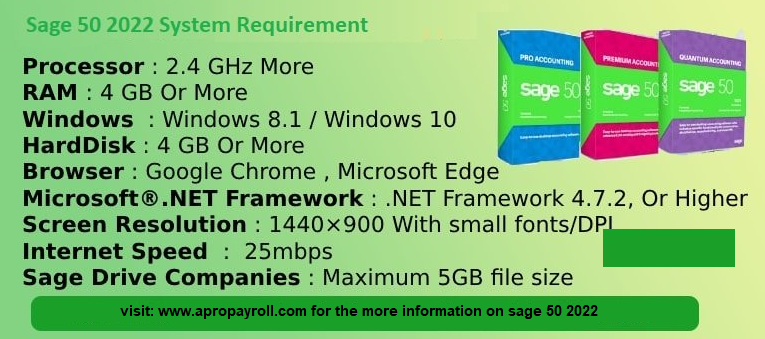 System Requirements for Sage 50 2022